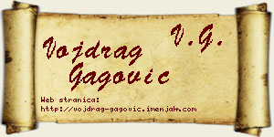 Vojdrag Gagović vizit kartica